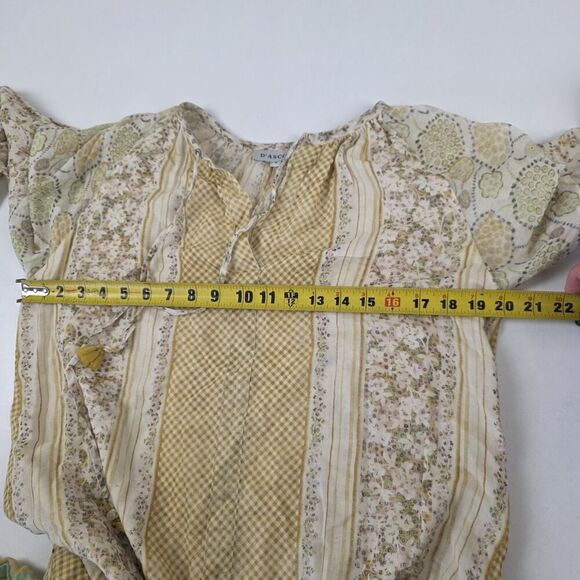 D'ascoli Dress Women Cecile Maxi‎ Floral Tassel Balloon Sleeve Small Bohemian - Picture 9 of 16